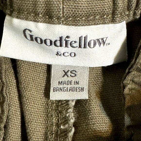 Goodfellow Men's Olive Green Cargo Pants Tie Elastic Waist XS - Picture 10 of 12